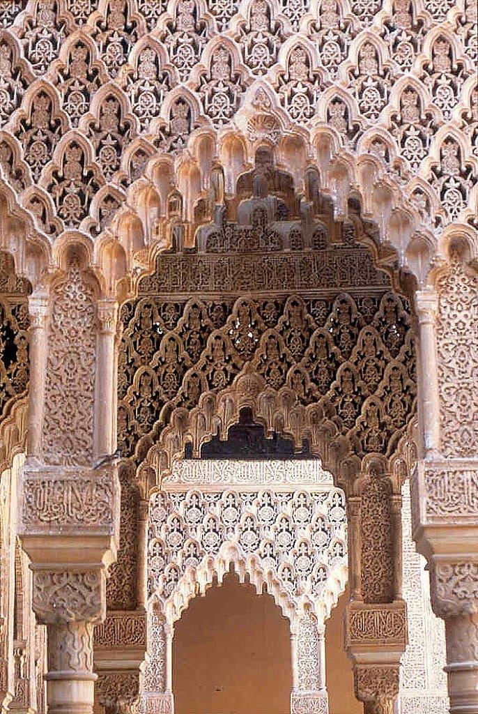 Détails sculptural, Alhambra-Espagne