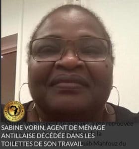 Mme Sabine Vorin, victime d’harcèlement raciste sur son lieu de travail