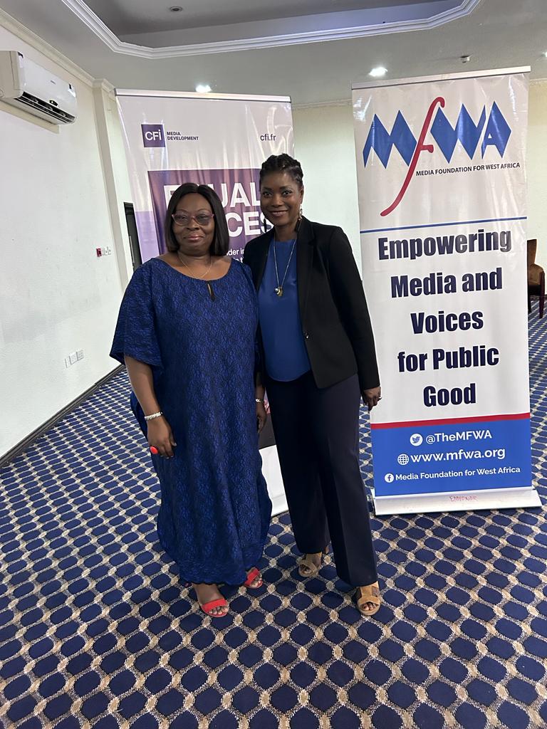 Docteur Angela Dwamena-Aboagye, avocate et Directrice Exécutive de l'ONG "The Ark Foundation" au Ghana et Renée Mendy, coach journaliste